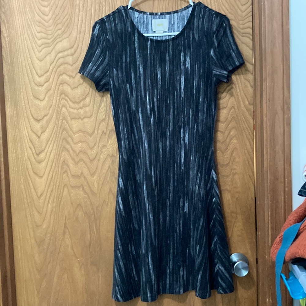 Anthropologie Maeve size small black and white shortsleeved dress EUC